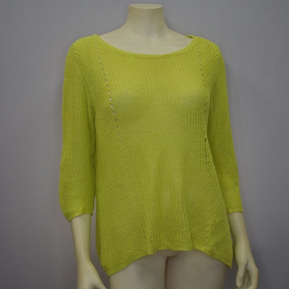 EILEEN FISHER 3/4 SLEEVES‎ pull over TOP SZ MD